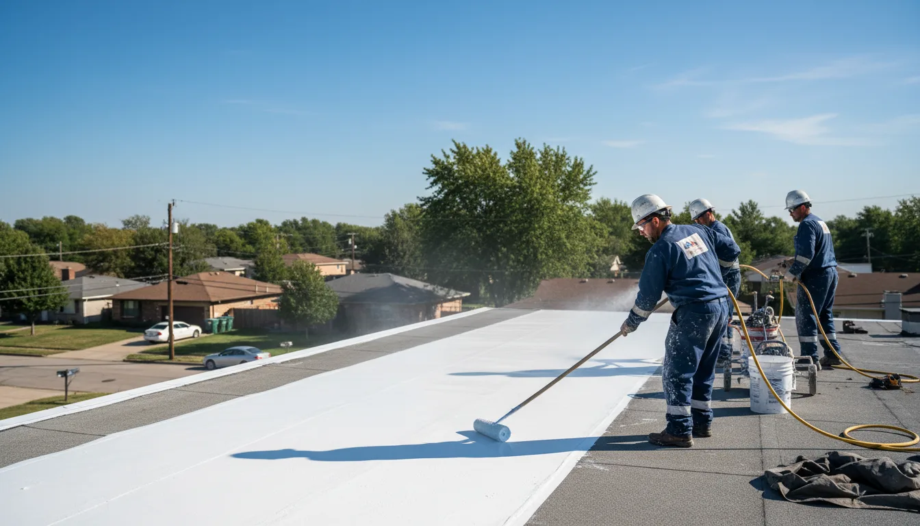 Commercial roof coating in Quincy, IN near me